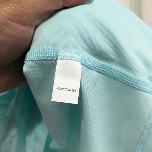 Fila Women’s L Large Mesh Light Teal Tank Top NWT Oval Cutout Tank Top - Picture 5 of 6